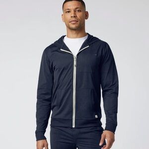Vuori Men's navy Zip-Up Hoodie